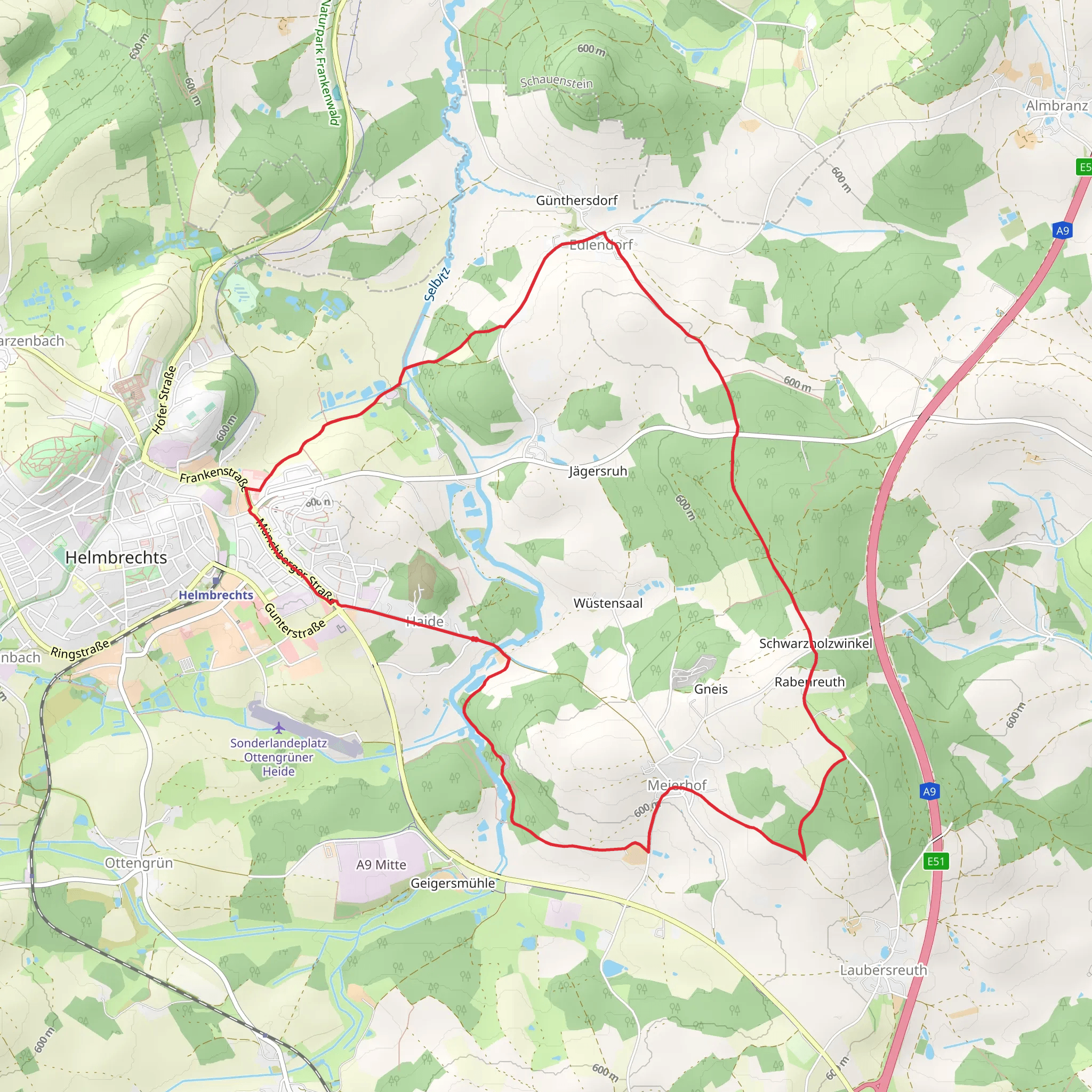 Querkela Weg mobile static map