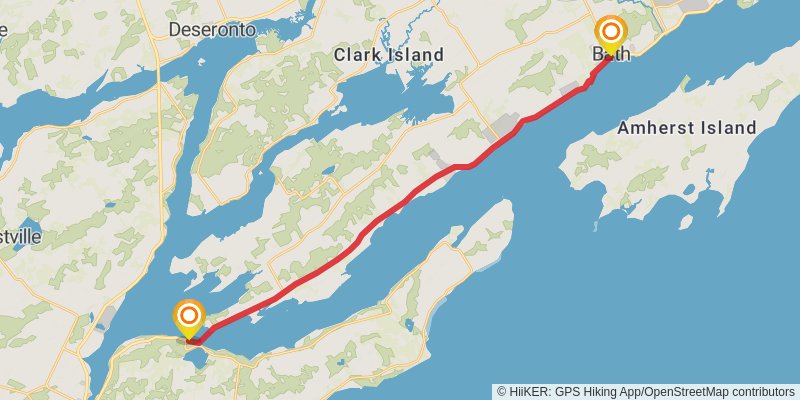 Waterfront Trail stage 13 Map