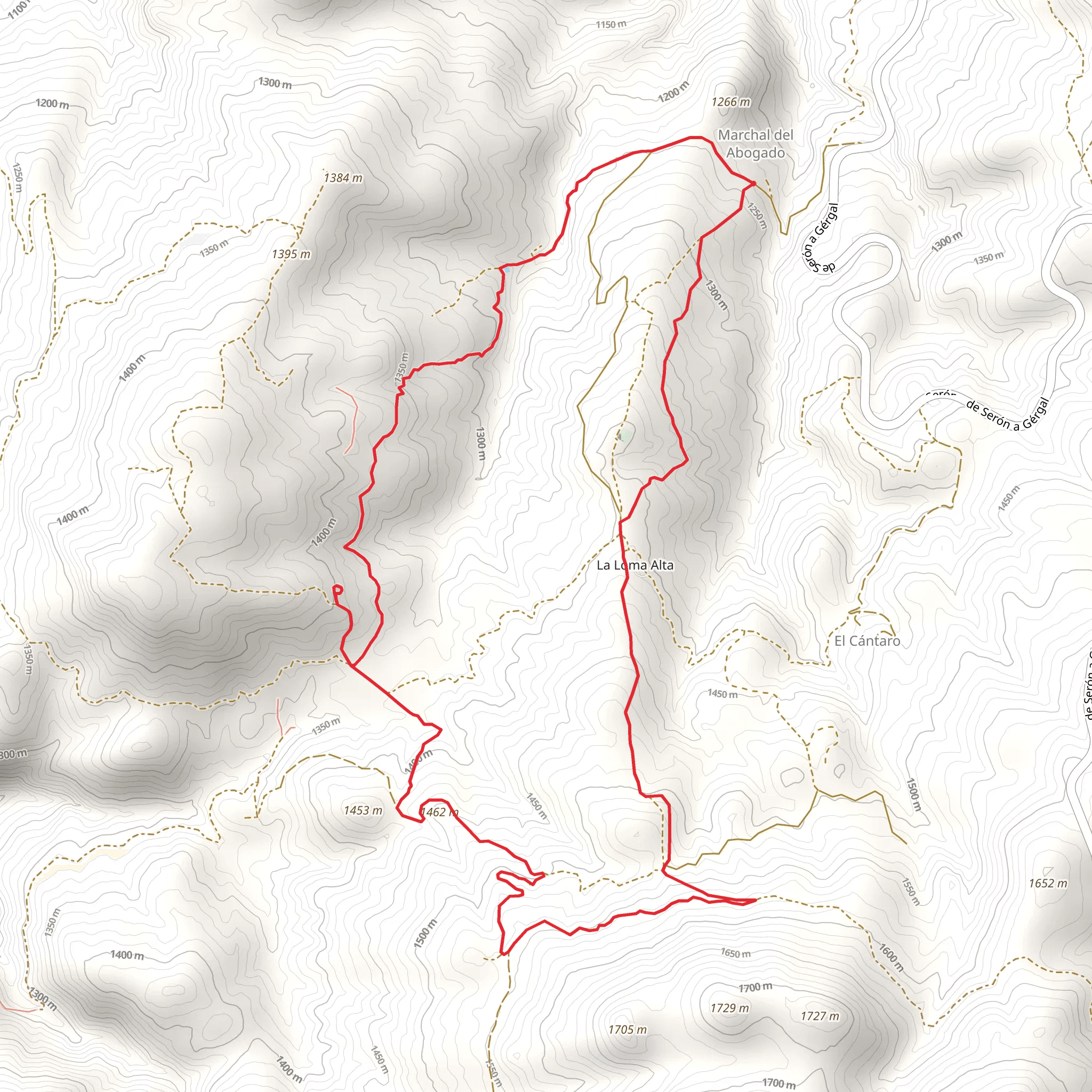 The Millenary Holm Oaks of Serón PR A 319 mobile static map