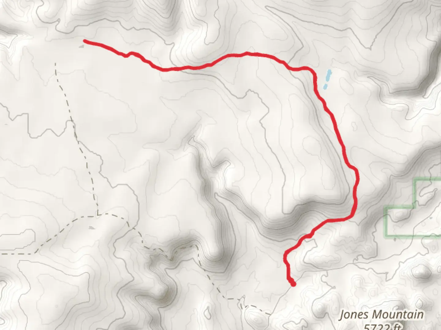 An image depicting the trail Smith Mesa Corral Trail via Tailhoit Mesa Trail and its surrounding area.
