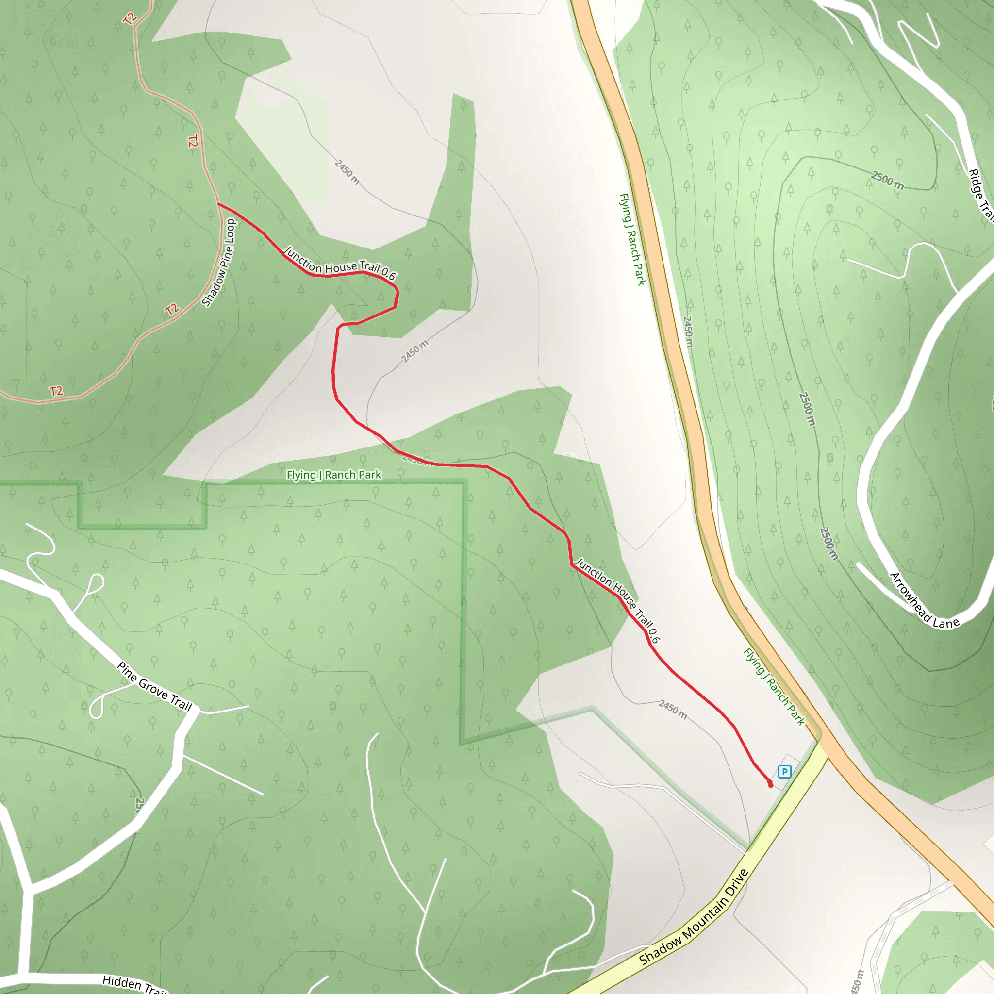 Junction House Trail mobile static map