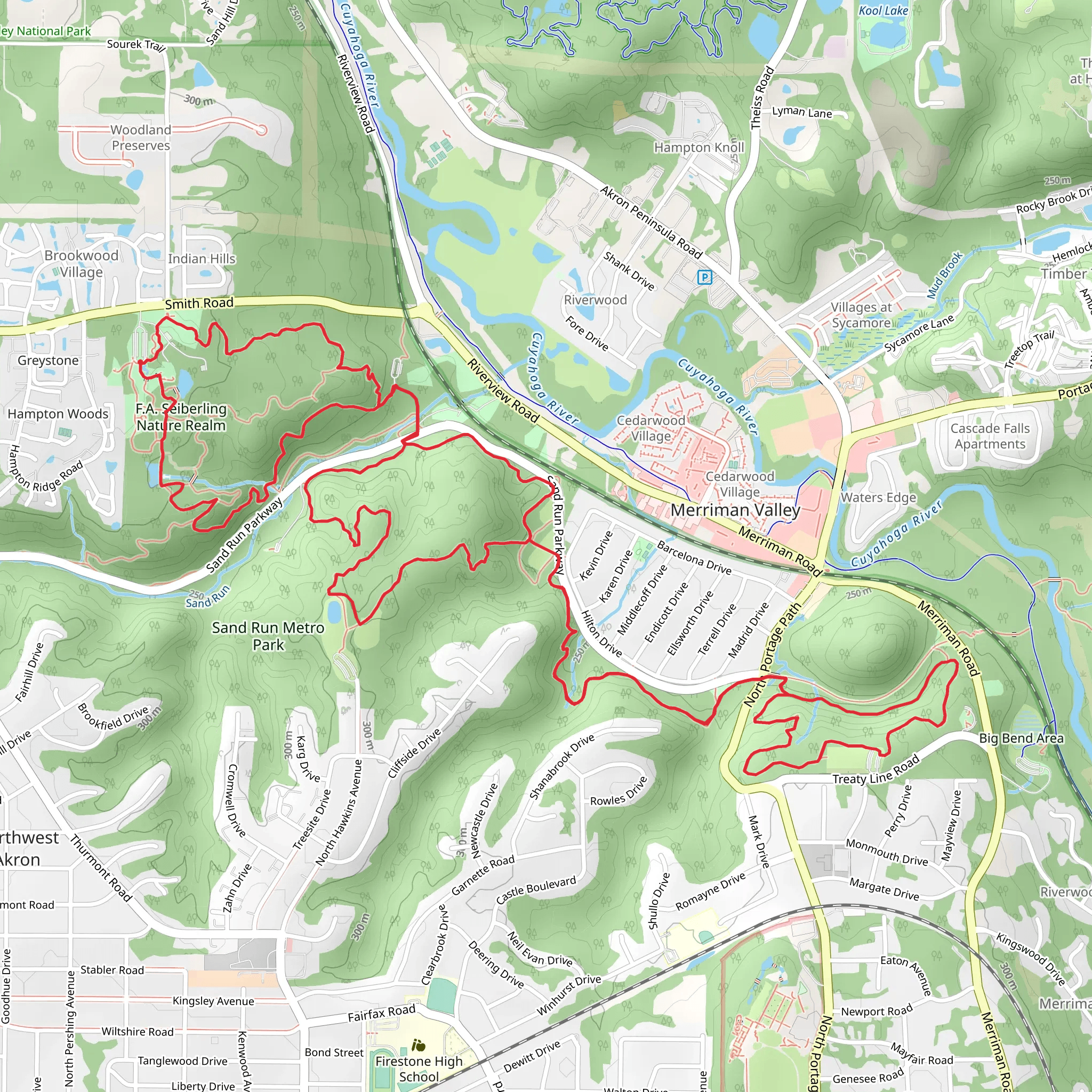 Echo Pond, Mingo, DOgwood and Parcours Loop Trail mobile static map