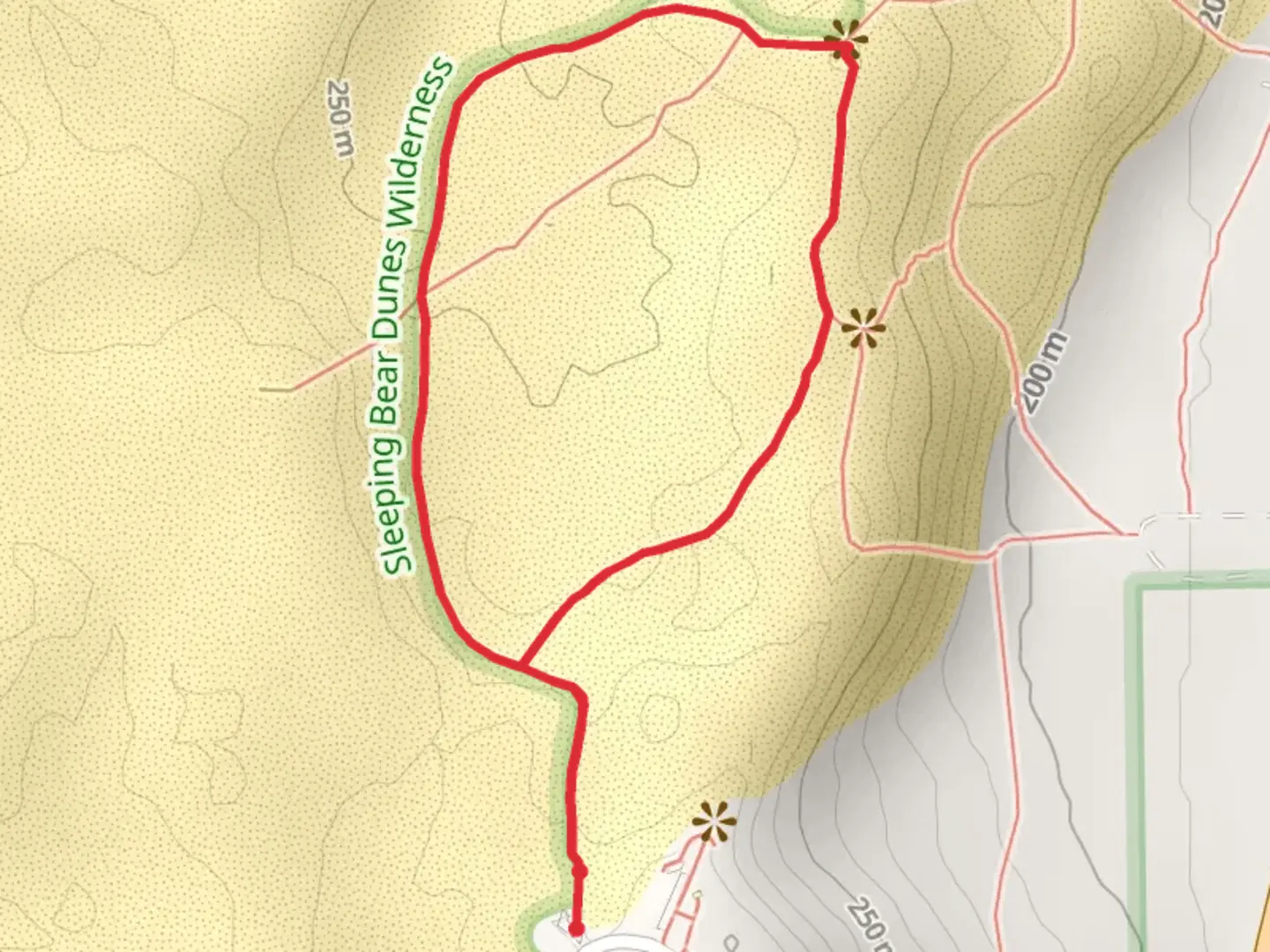 An image depicting the trail Cottonwood Loop Trail and its surrounding area.