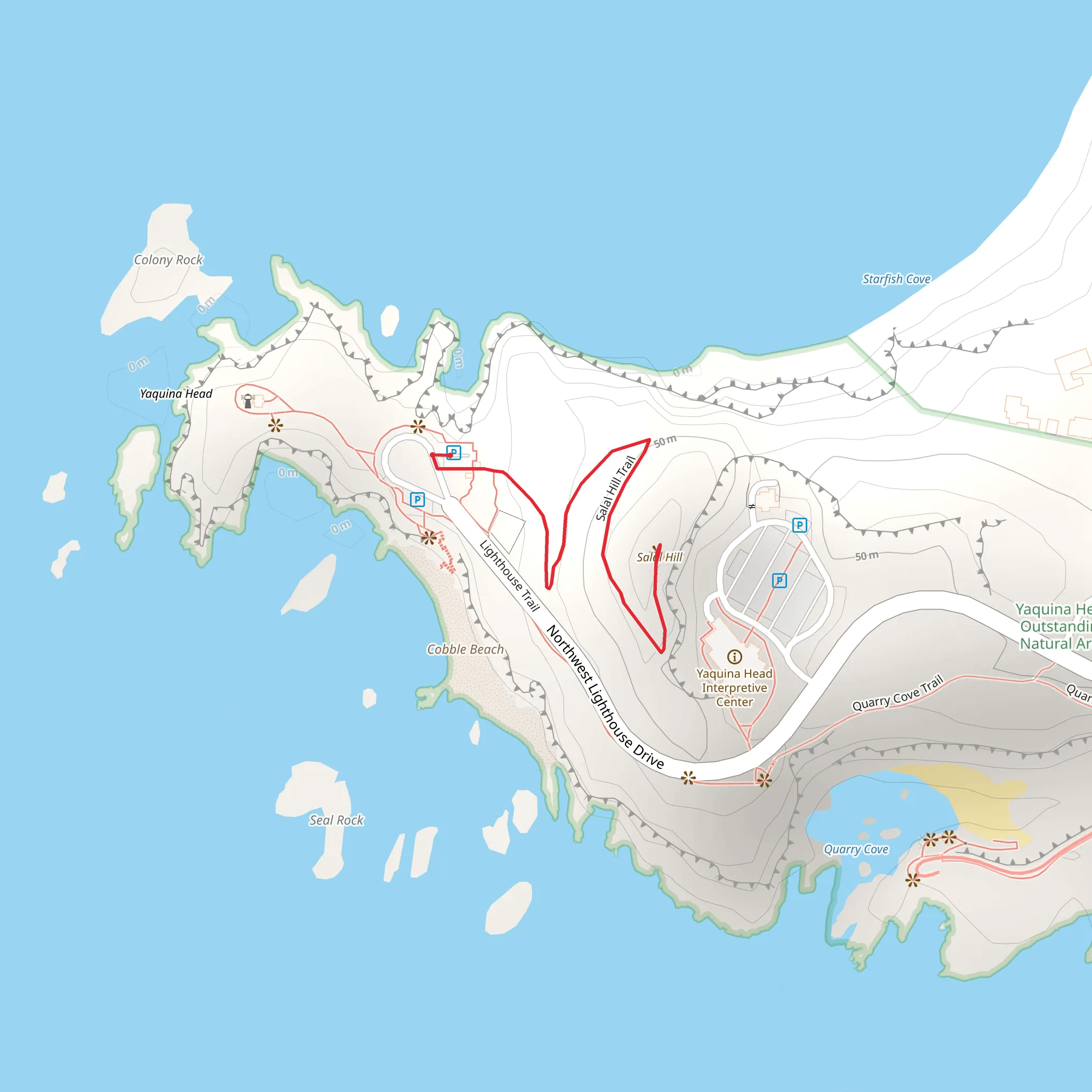 Salal Hill mobile static map