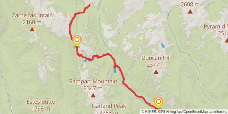 Pomas Creek Trail via Ice Creek Trail stage 3 Map