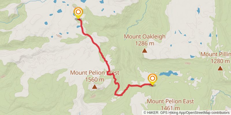 Overland Track stage 2 Map