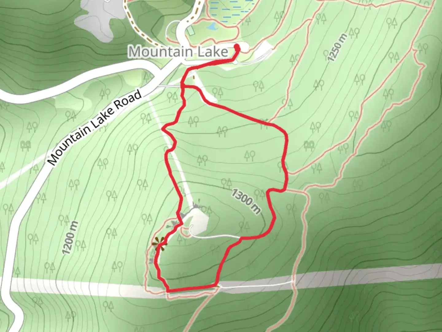 An image depicting the trail Bald Knob Loop Trail and its surrounding area.