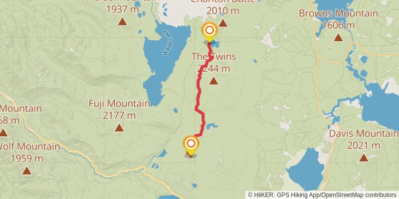 Pacific Crest Trail - Mount Hood To Mount Mcgloughlin stage 18 Map