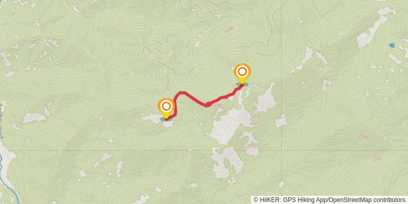 South Garden Gulch Trail stage 2 Map