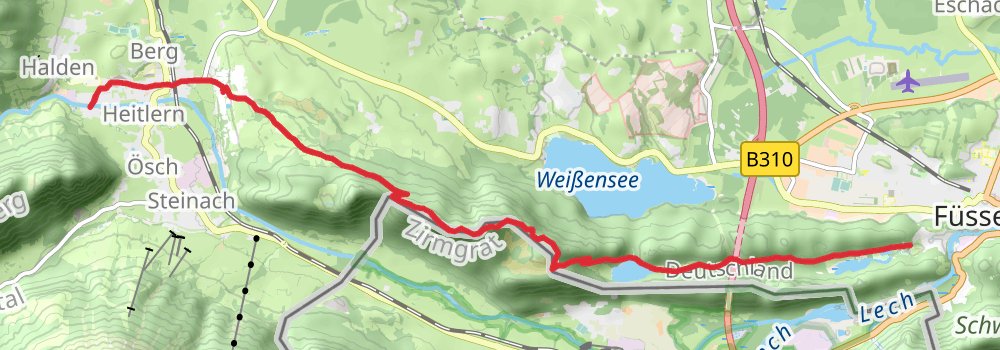 Maximiliansweg stage 8 Map