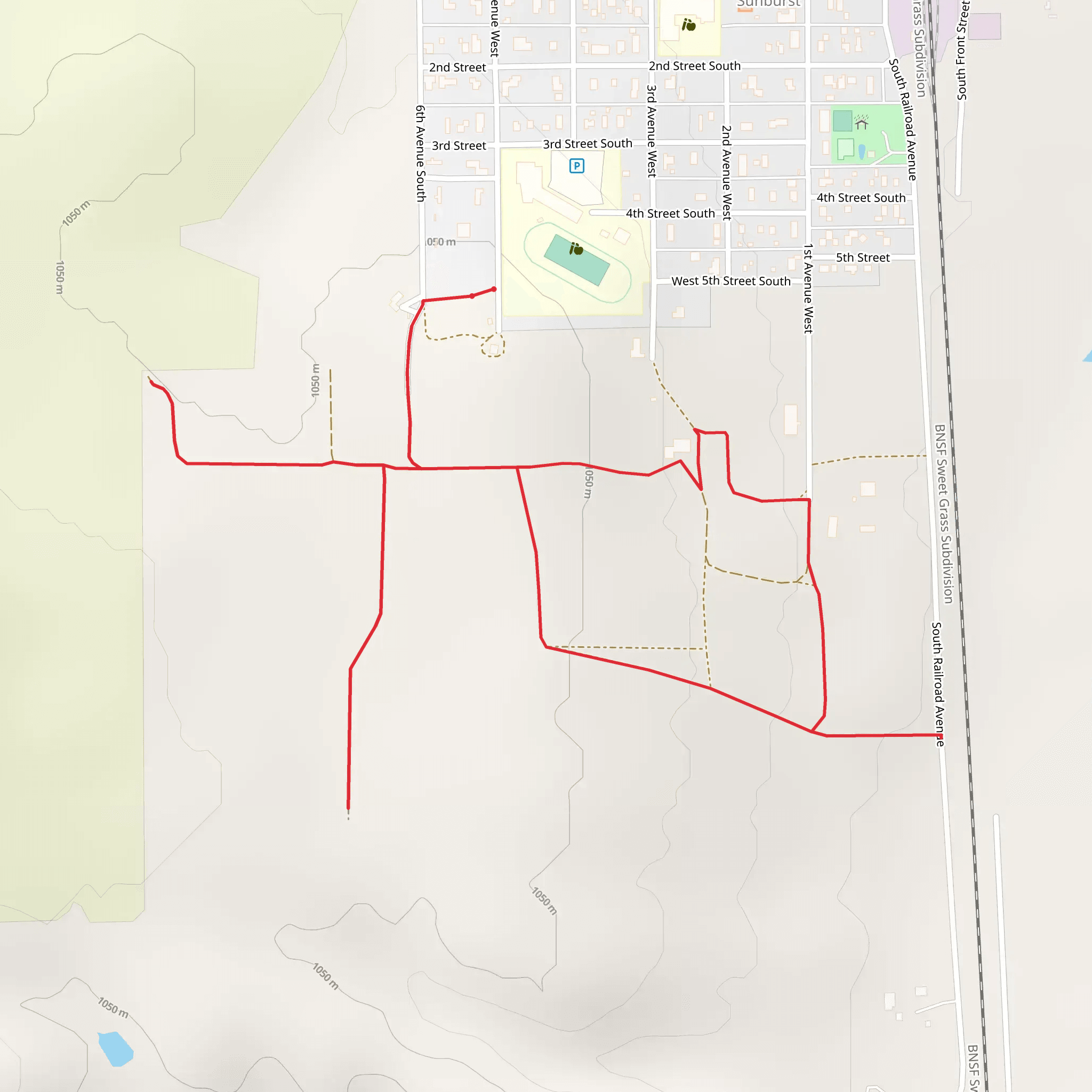 South Railroad Avenue Loop mobile static map