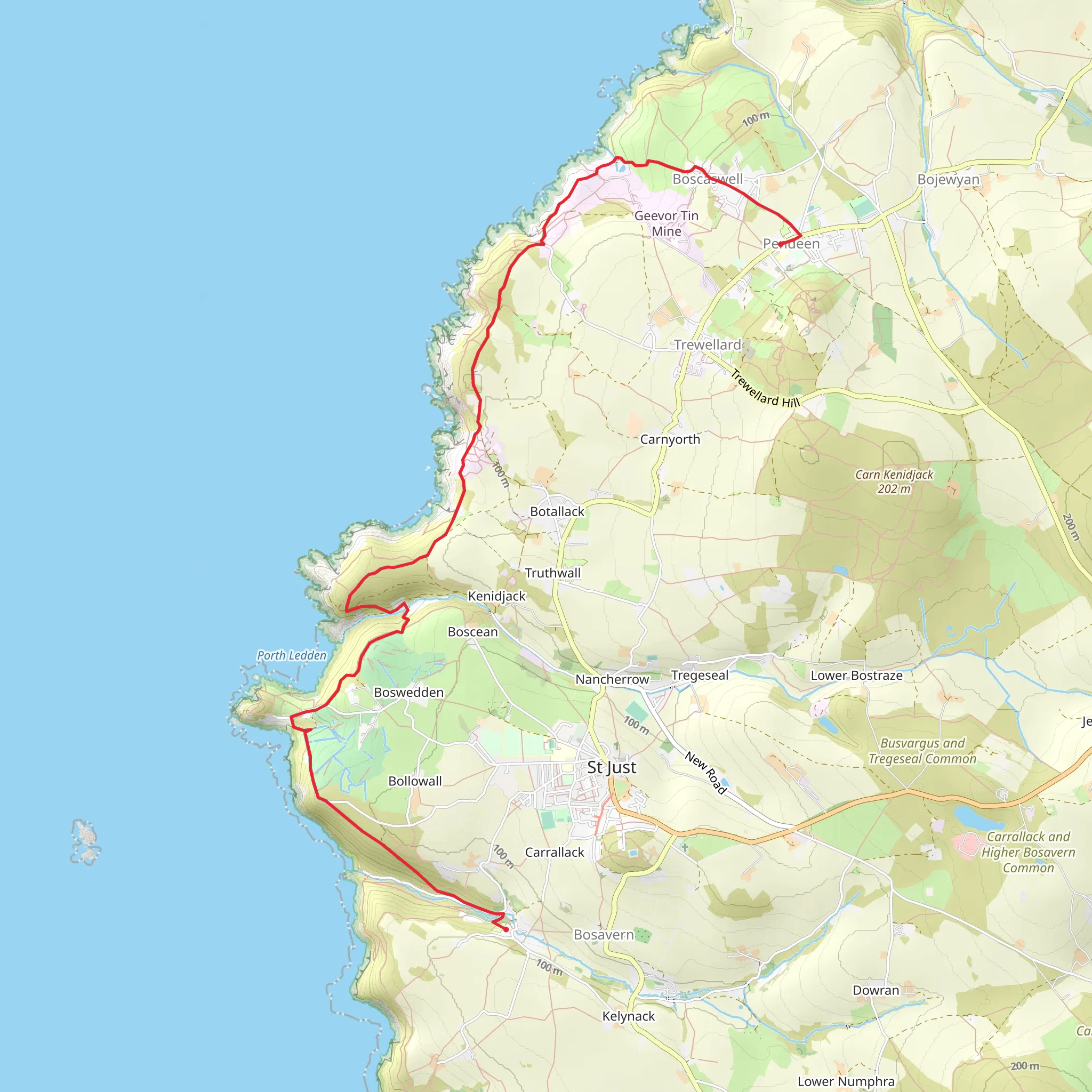 Lands End Youth Hostel - Pendeen mobile static map