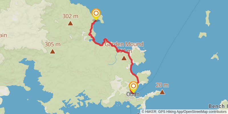 North West Circuit Stewart Island - Rakiura stage 1 Map