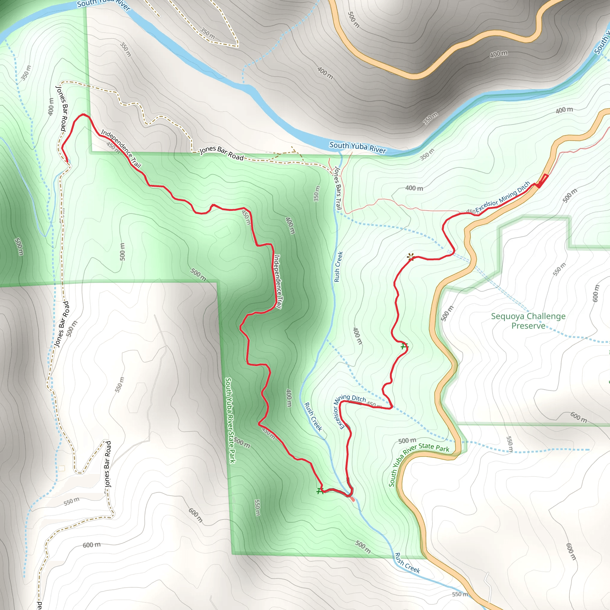 Rush Creek mobile static map
