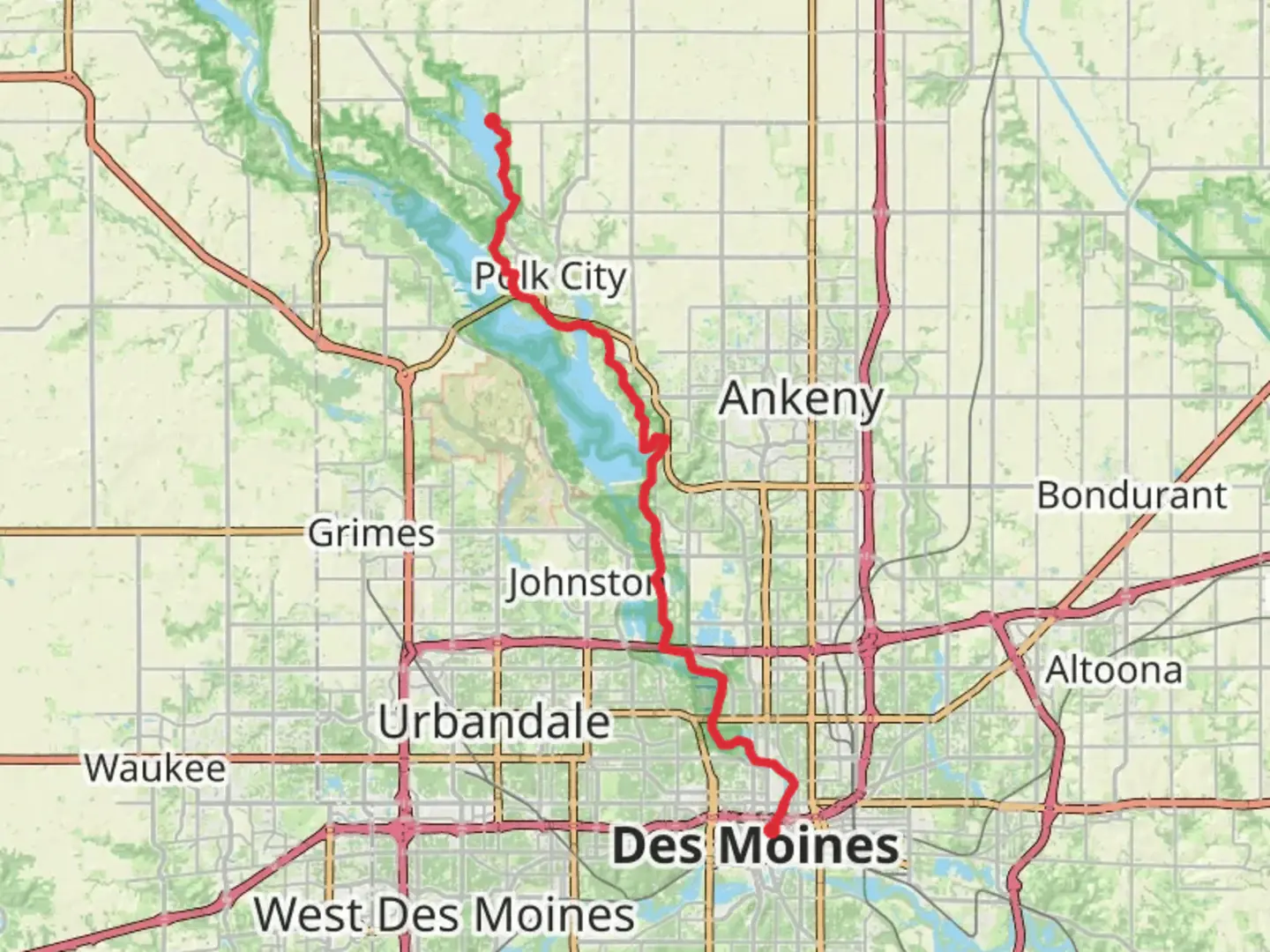 An image depicting the trail Neal Smith Trail and its surrounding area.