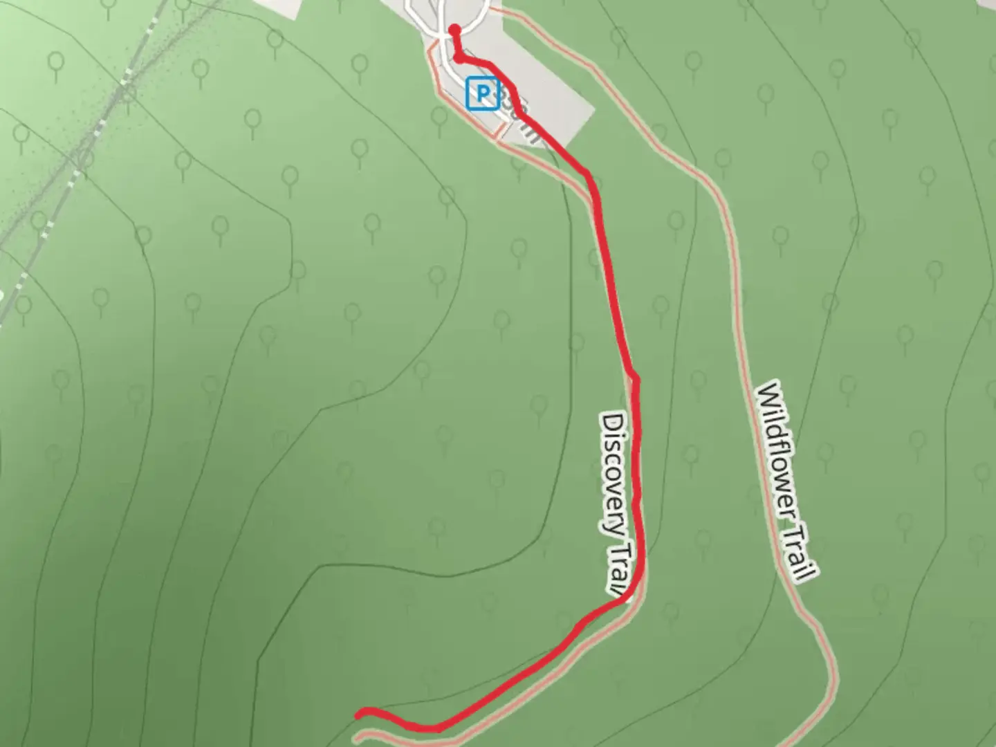 An image depicting the trail Discovery Way Interpretive Trail and its surrounding area.
