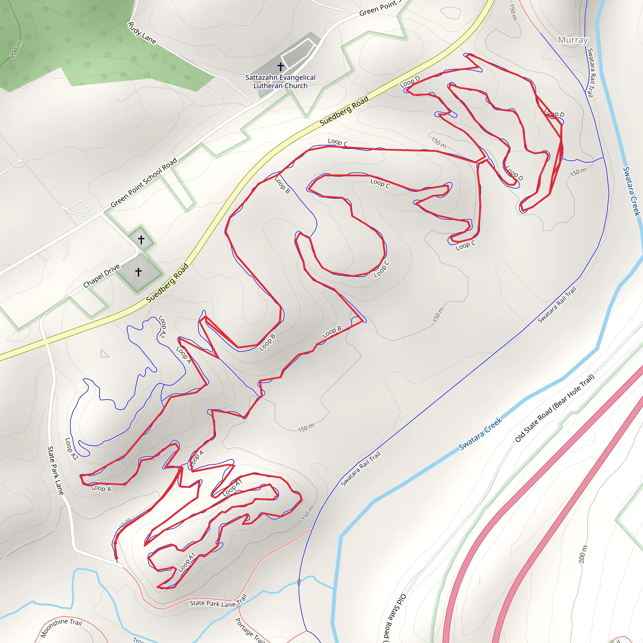 Swatara State Park Loop mobile static map