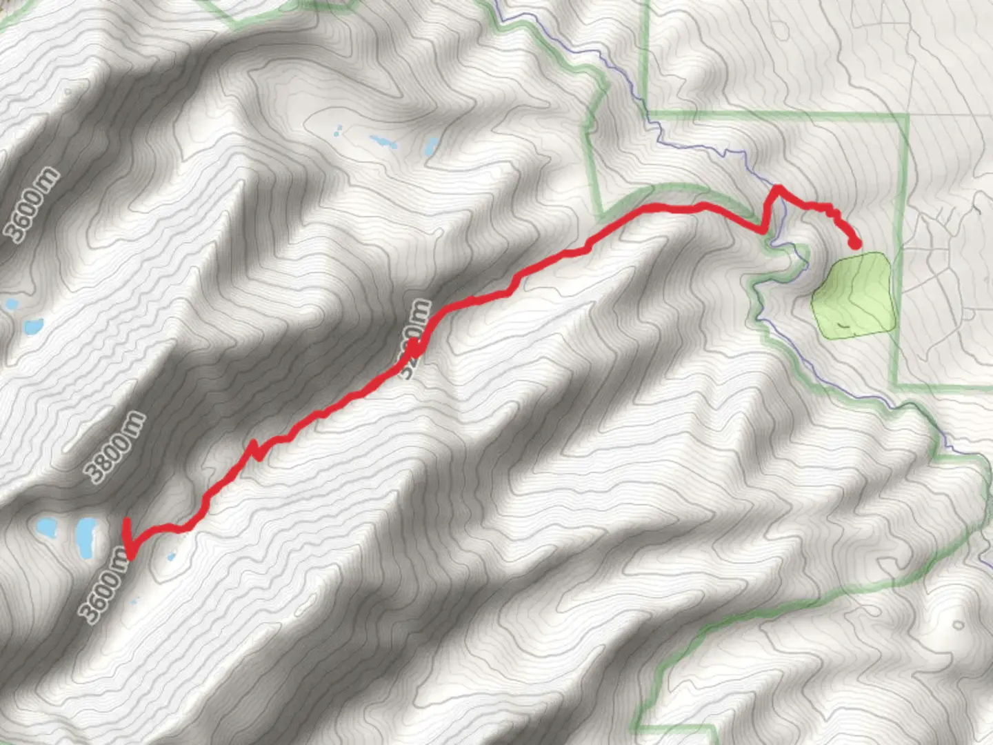 An image depicting the trail Venable Creek Trail and its surrounding area.