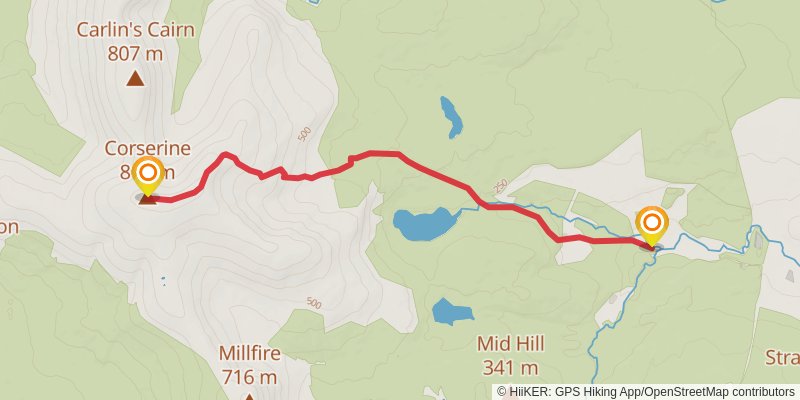 Corserine Loop alt 1 Map