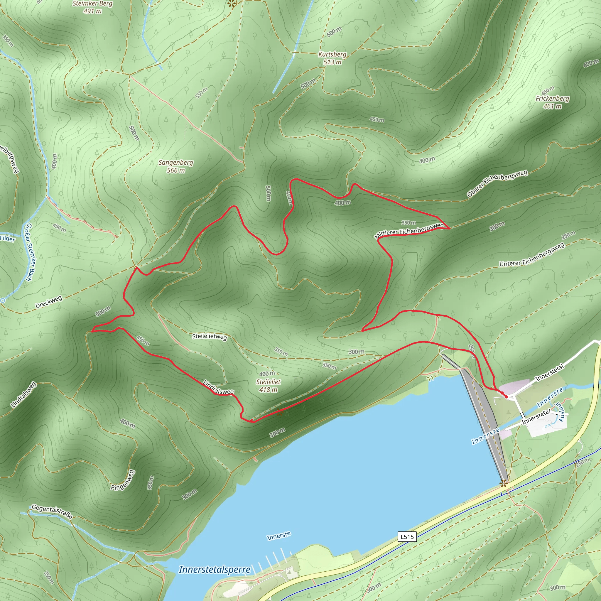 Harzer Foerstersteig mobile static map