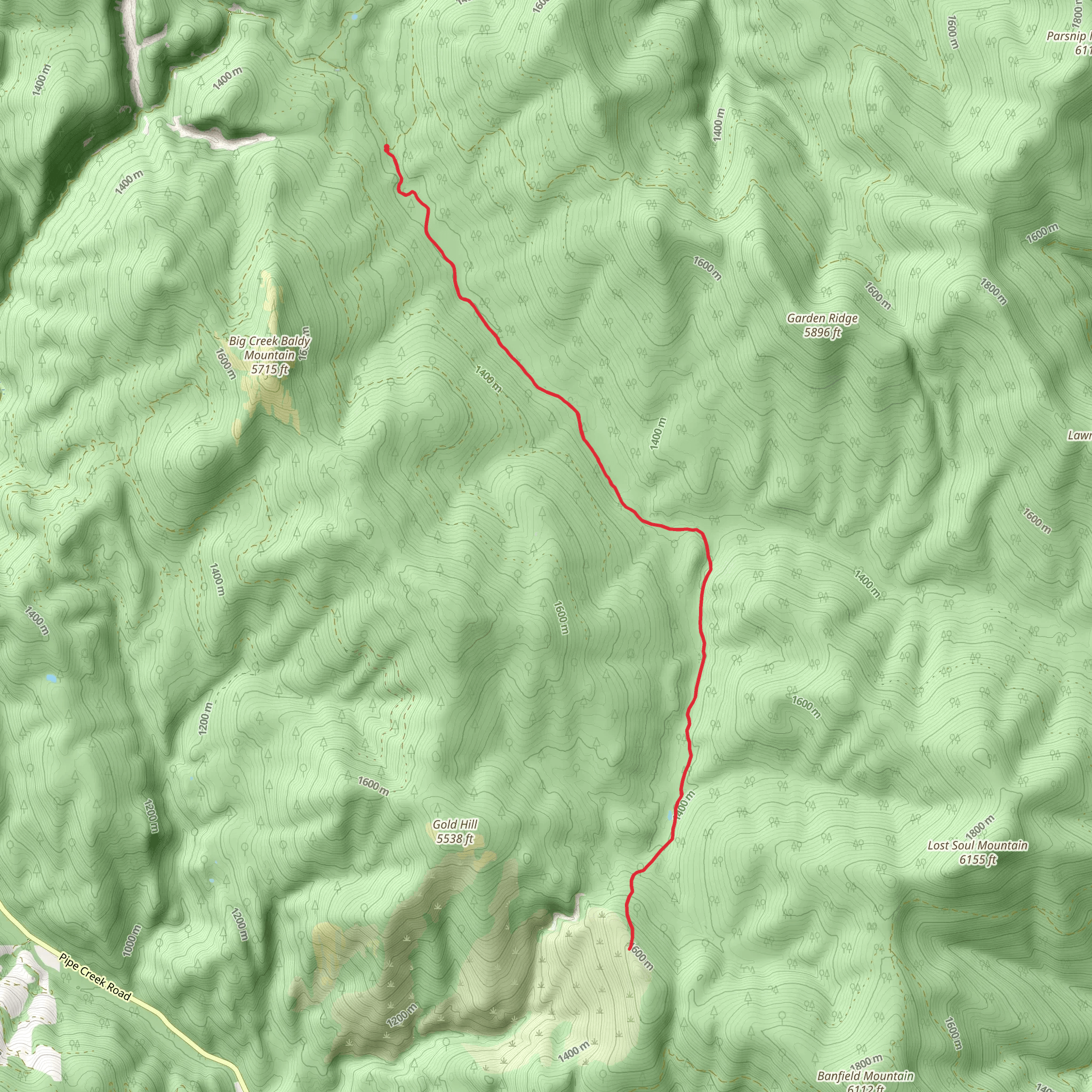 West Branch Trail mobile static map