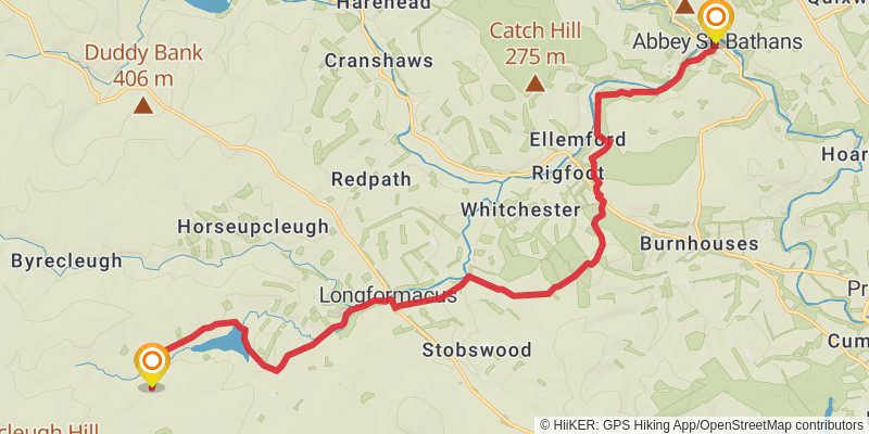 Southern Upland Way stage 17 Map
