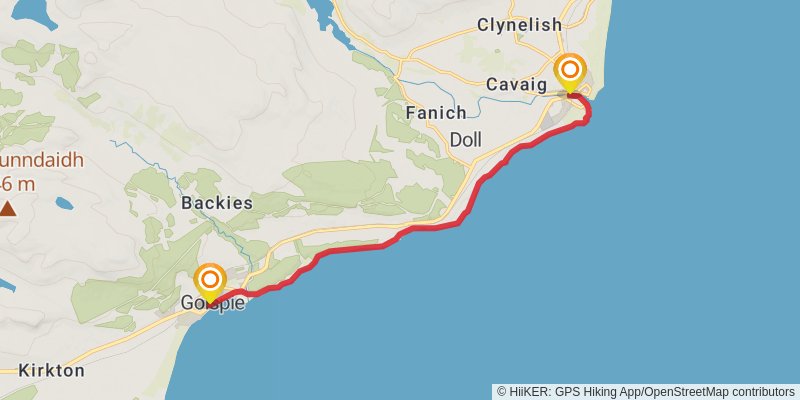 John o'Groats Trail stage 6 Map