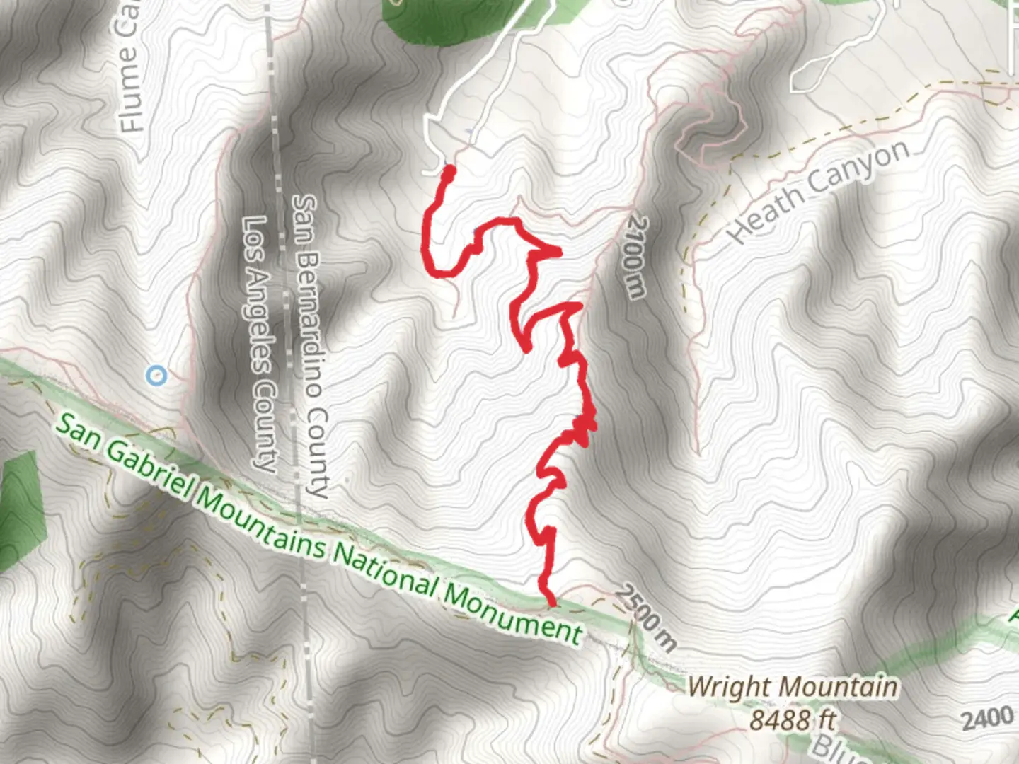 An image depicting the trail Acorn Trail and its surrounding area.