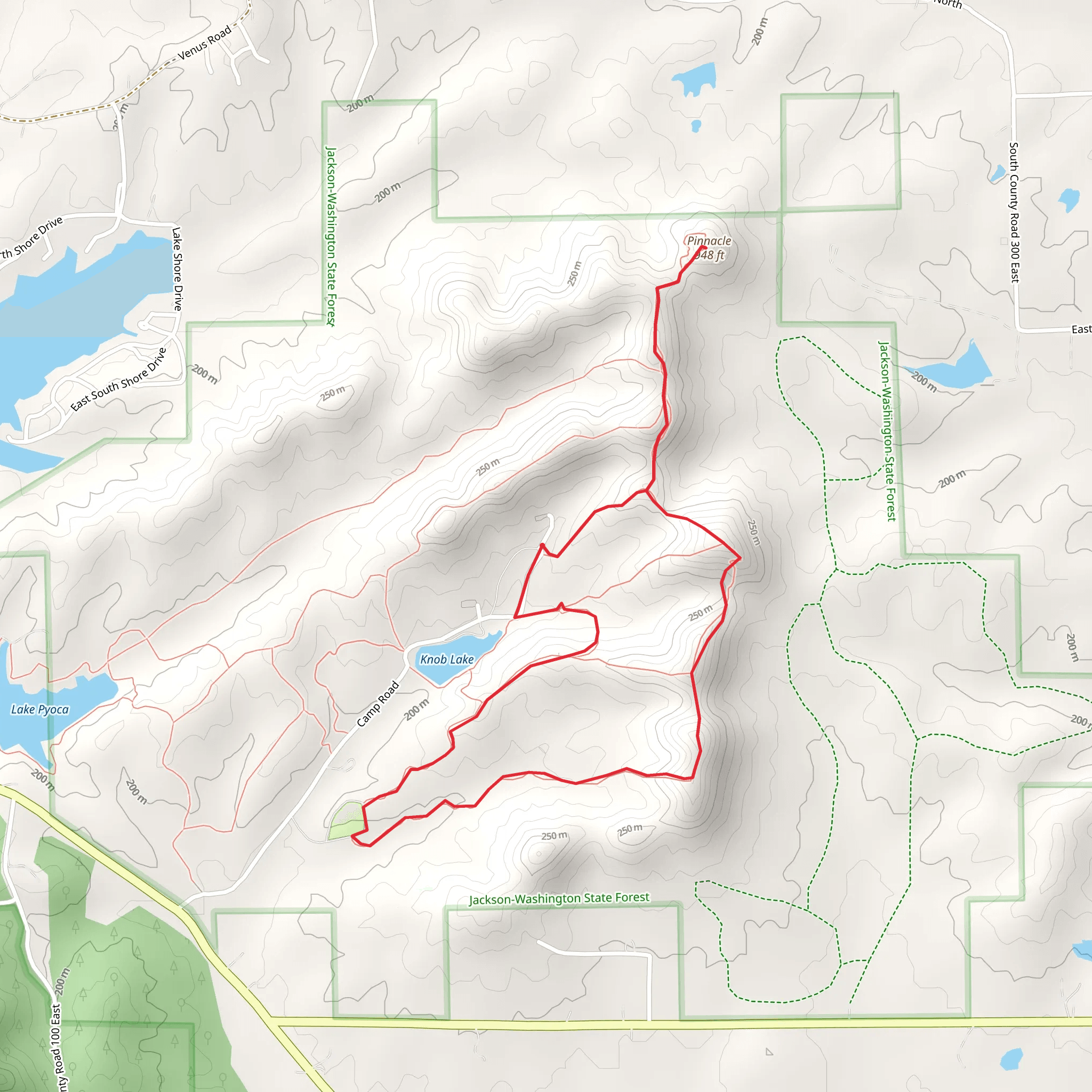 Pinnacle Peak mobile static map