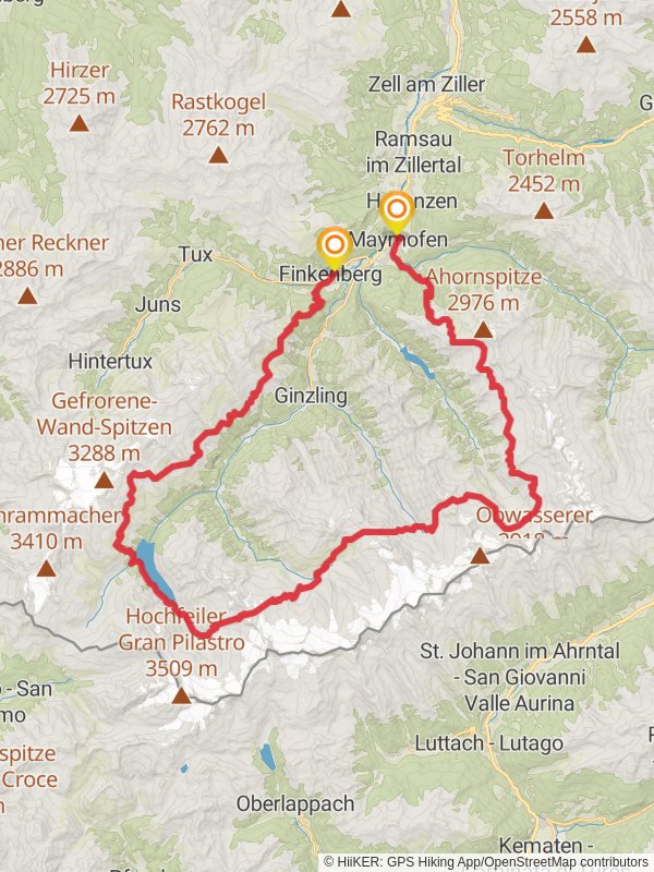 Berliner Höhenweg mobile static map