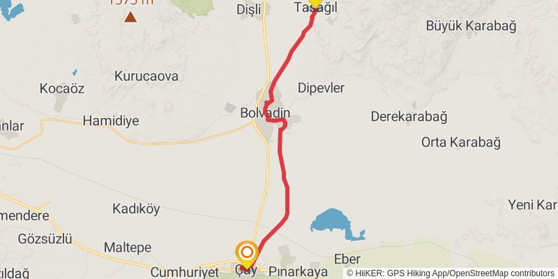 Sufi Trail stage 29 Map