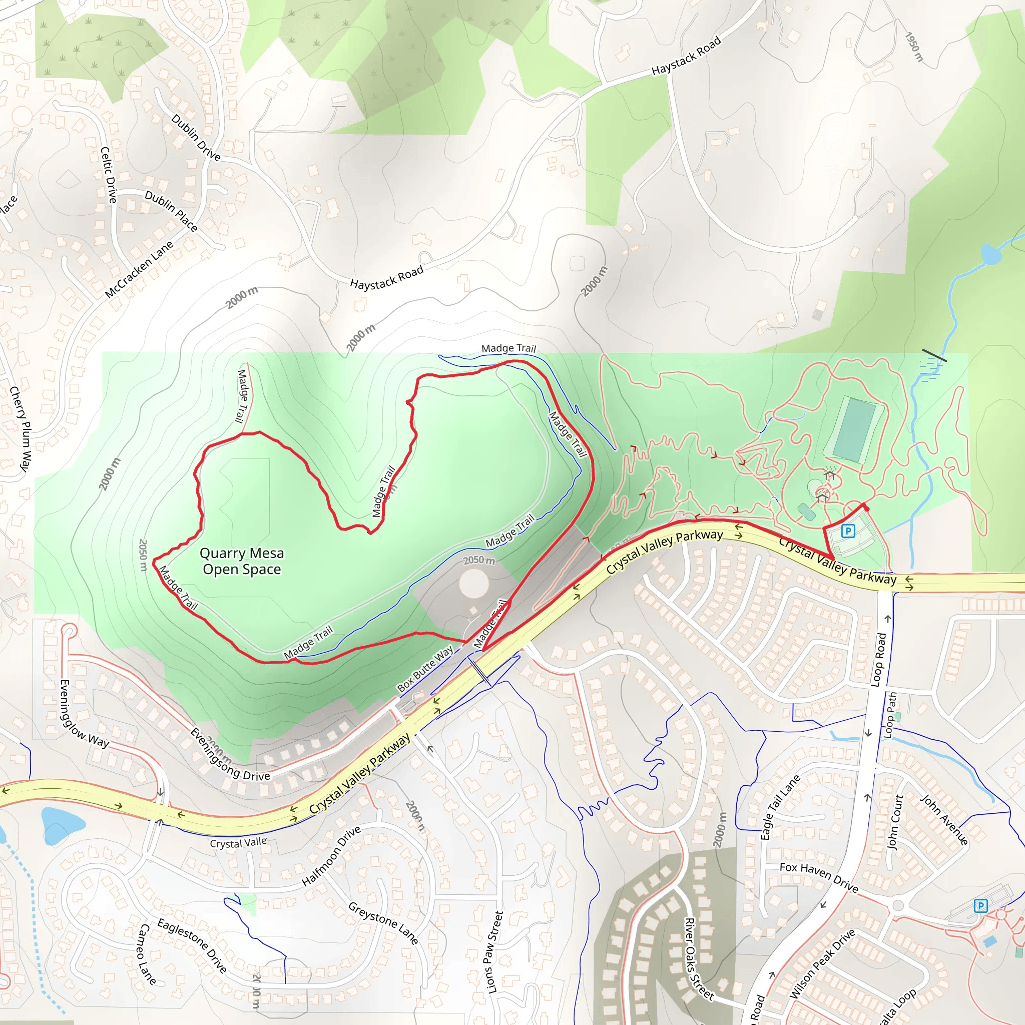 Madge Loop Trail mobile static map