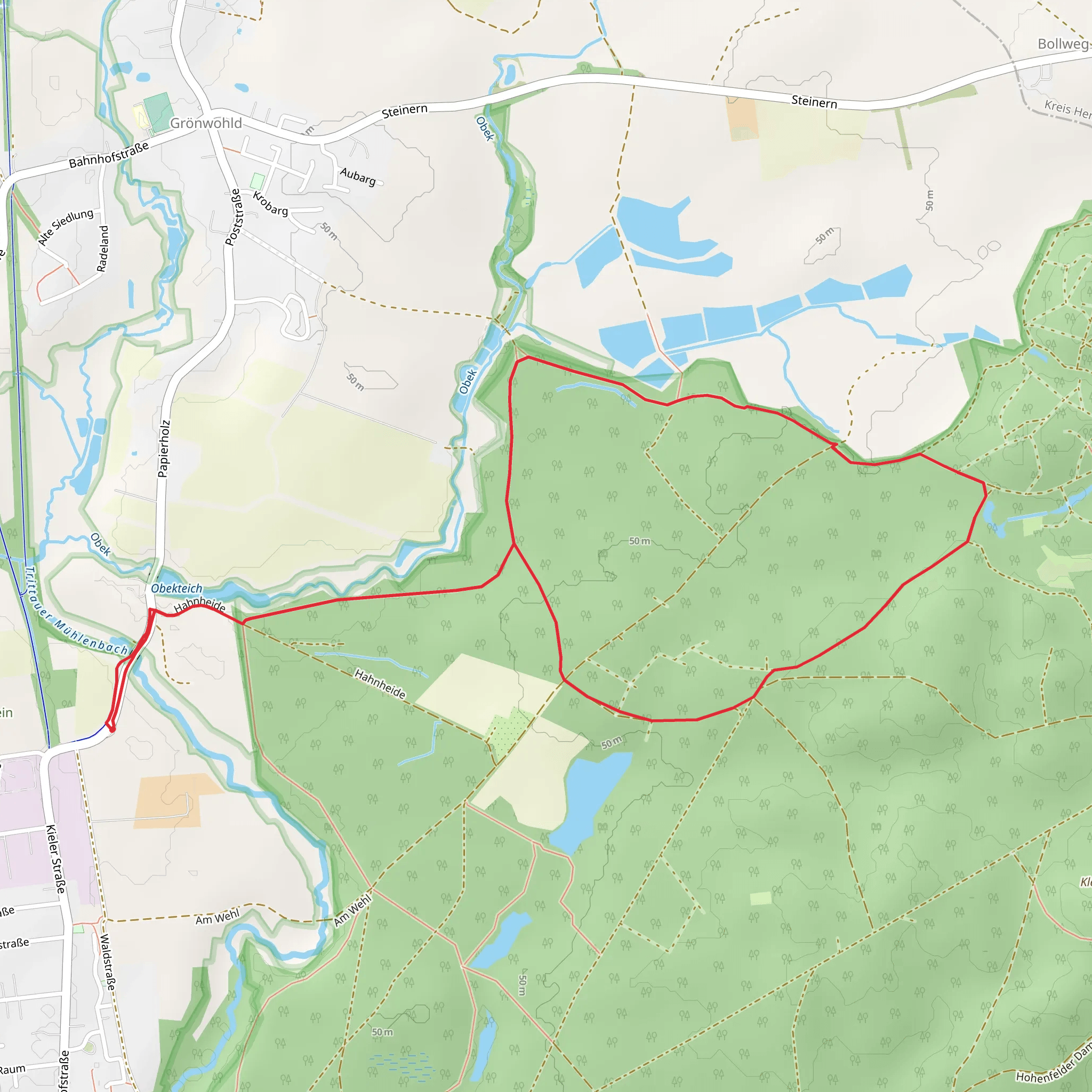 F Hahnheide Loop mobile static map
