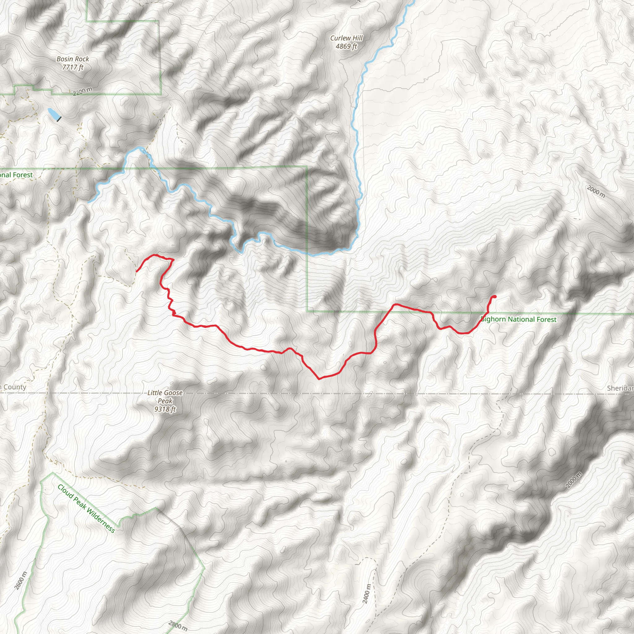 Stockwell Pack Trail mobile static map