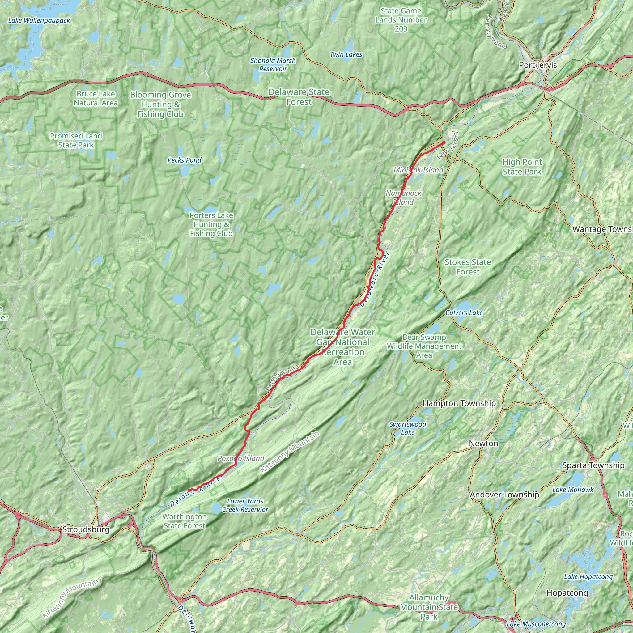 McDade Recreational Trail mobile static map