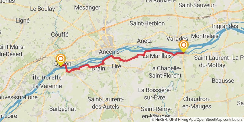 GR 3 - Vallee De La Loire stage 56 Map