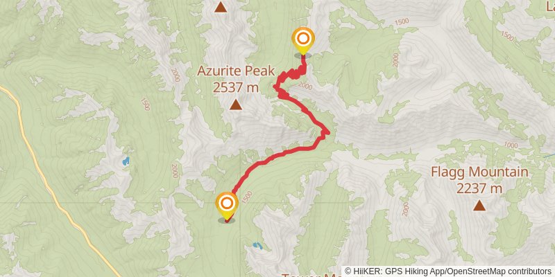 Ultra Pedestrian North Loop stage 204 Map
