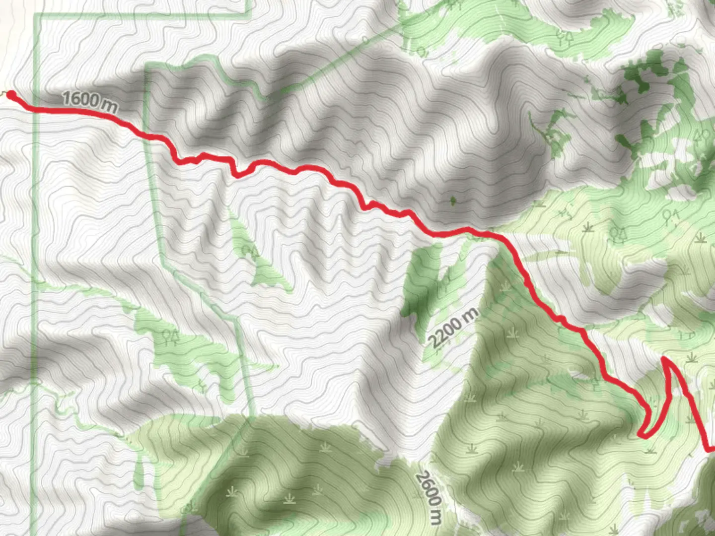 An image depicting the trail Buffalo Creek and its surrounding area.