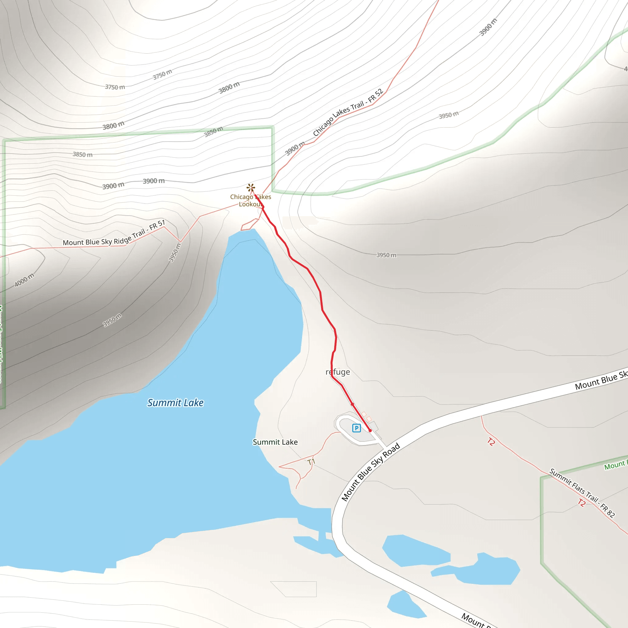Summit Lake East Shore Walk mobile static map
