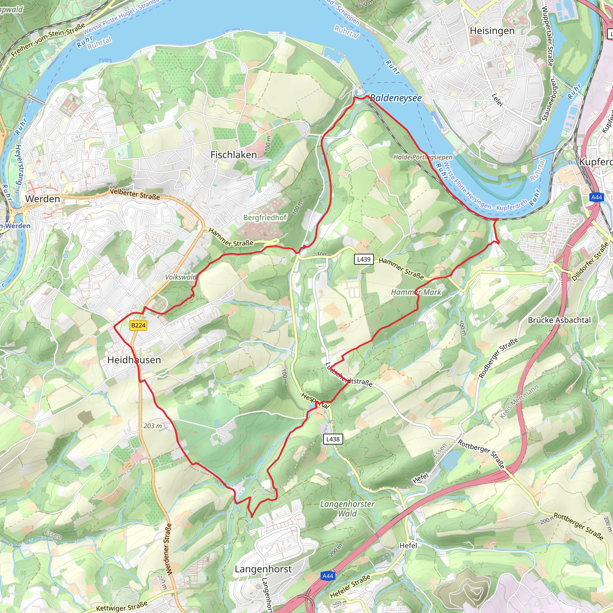 Fischlaken and Kleinsimlinghaus Loop mobile static map