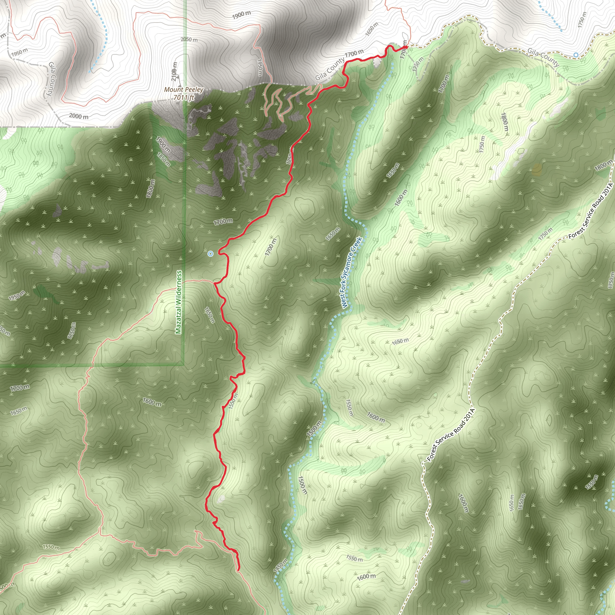 Cornucopia Trail mobile static map