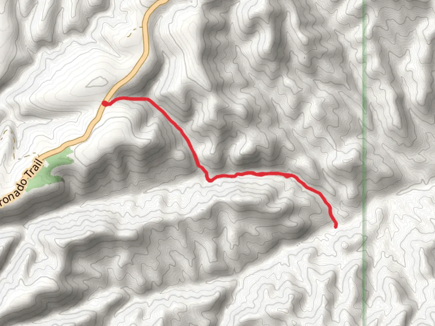 An image depicting the trail Hagan Corral Trail and its surrounding area.