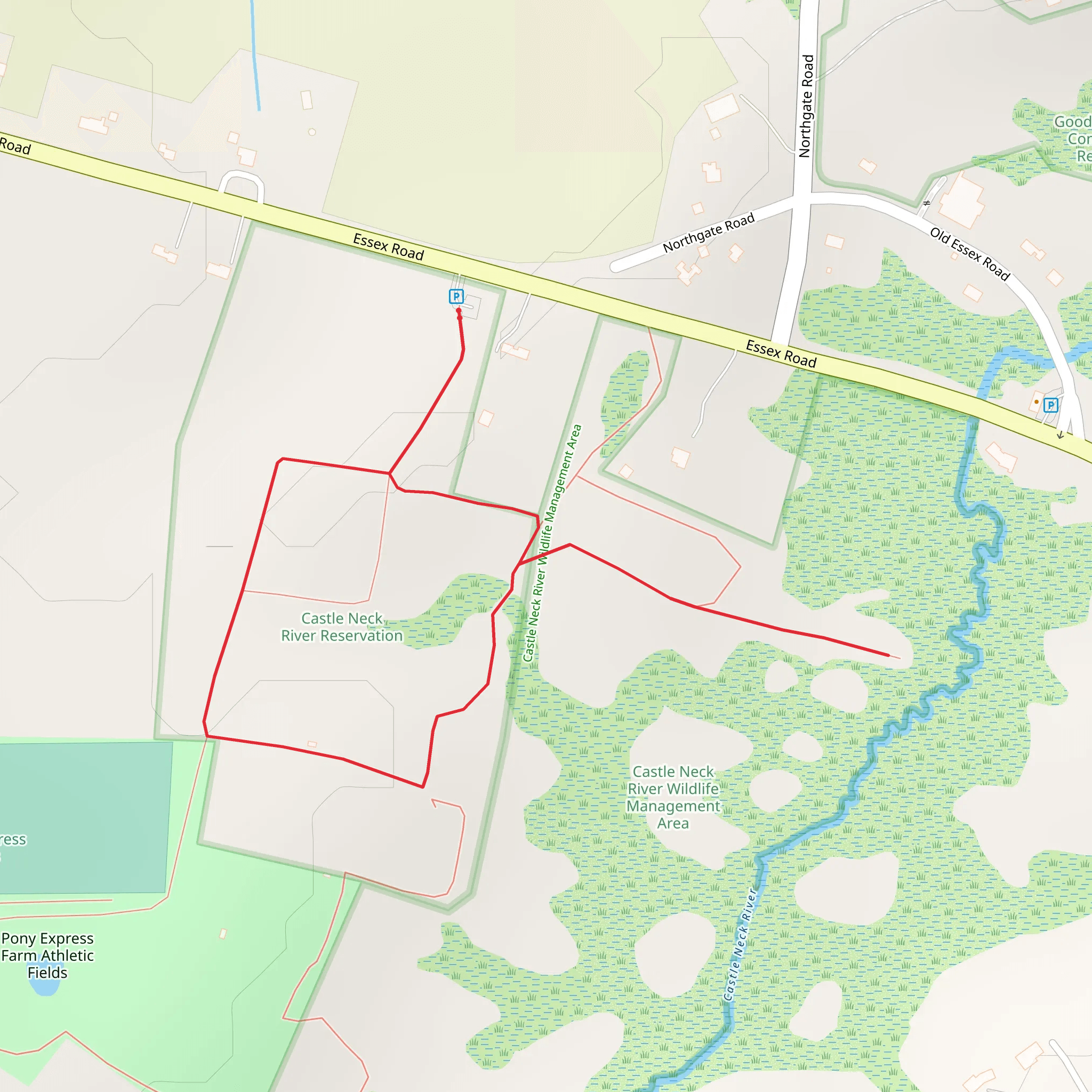 Pony Express Farm Loop Trail mobile static map