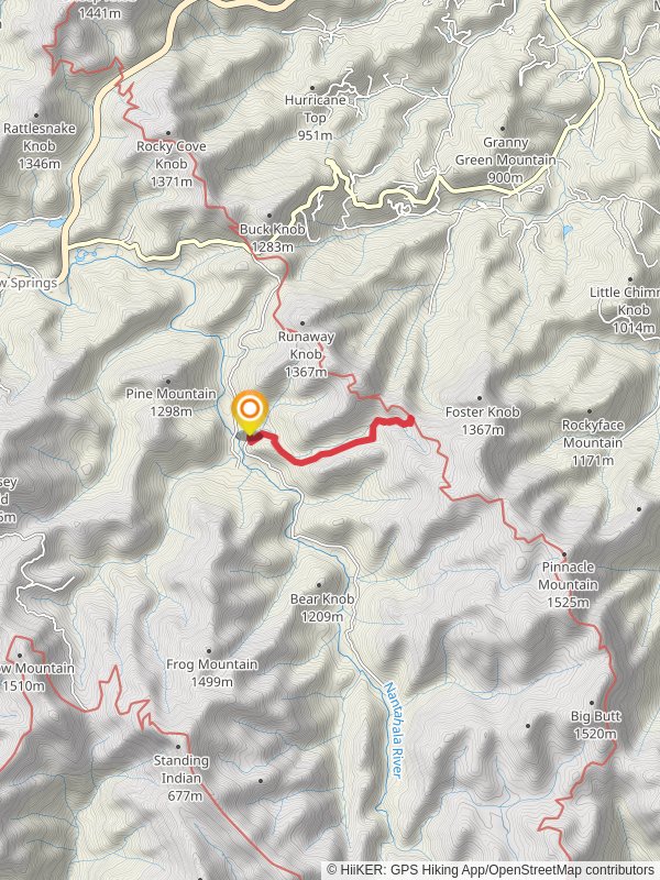 Glassmine Gap via Long Branch Trail