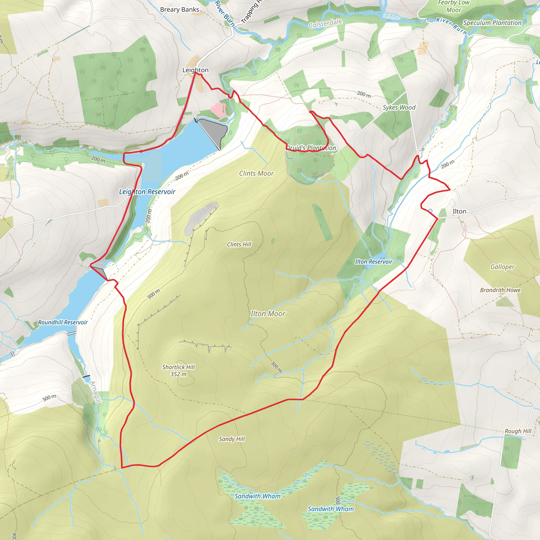 Leighton resevoir mobile static map