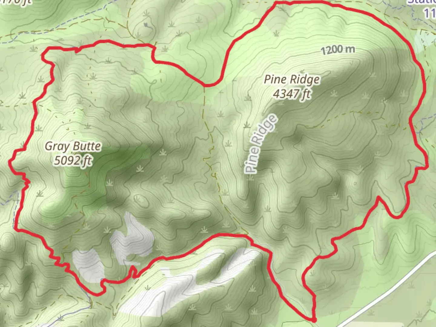 An image depicting the trail Cole Loop Trail and its surrounding area.
