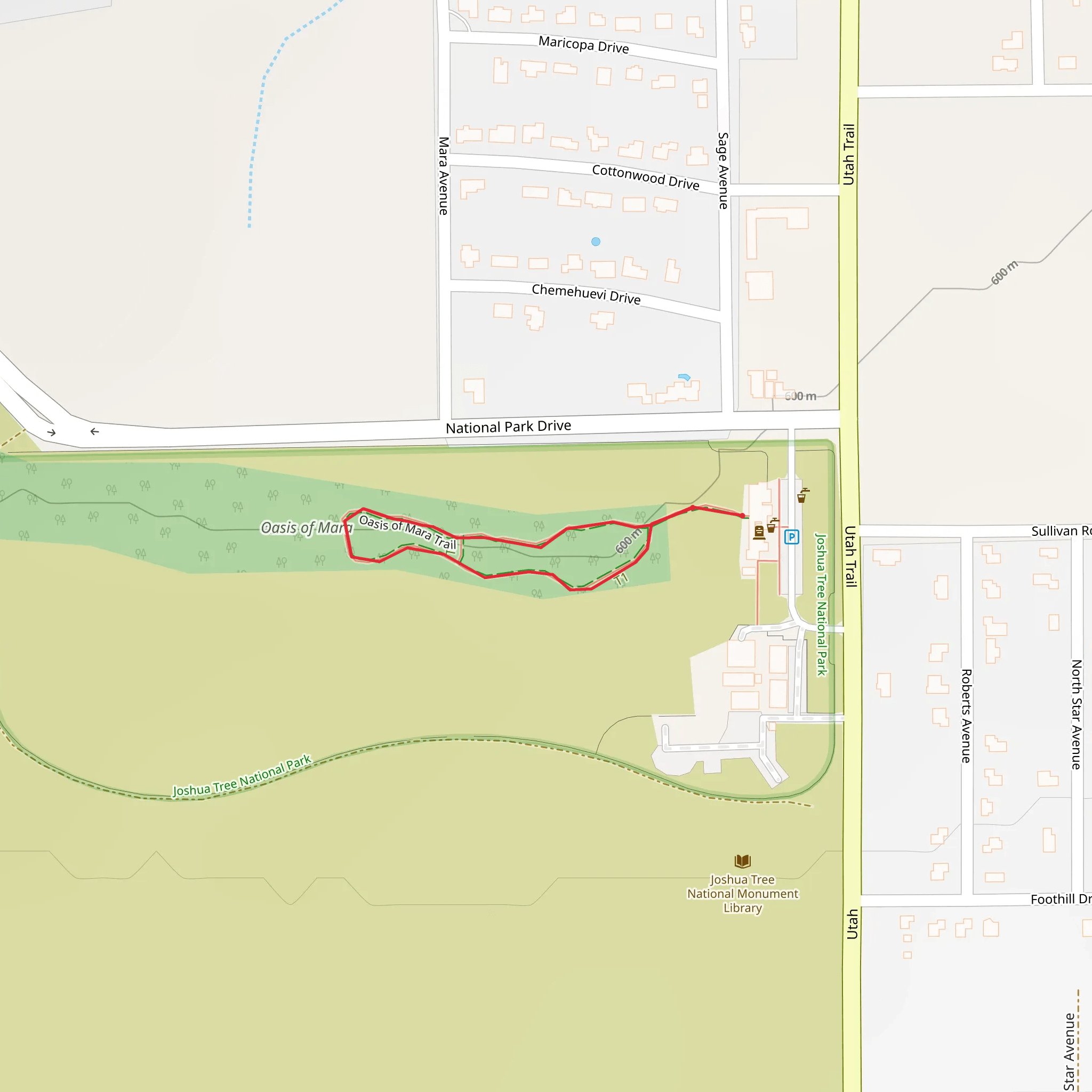 Oasis of Mara Trail mobile static map