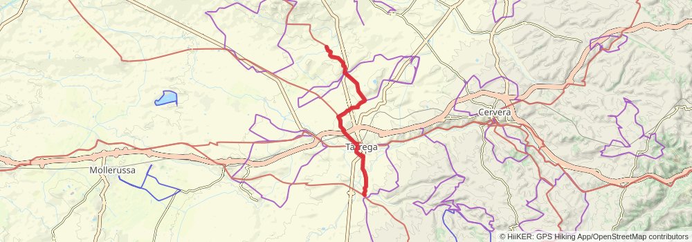 GR 3 Central Path of Catalonia stage 43 Map