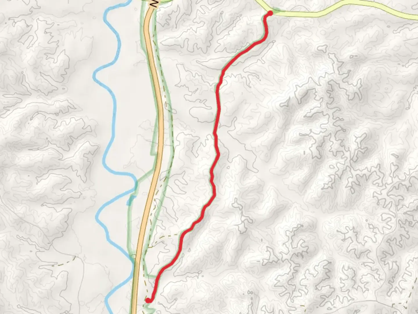 An image depicting the trail Bullen Cemetery Walk and its surrounding area.