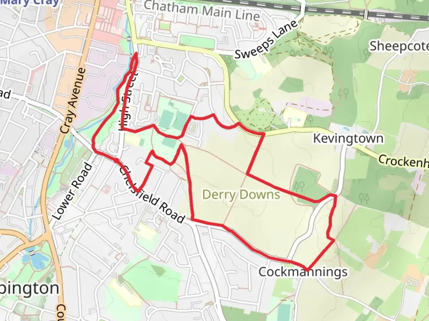 An image depicting the trail St Mary Cray and its surrounding area.